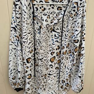 Cheetah print blouse
